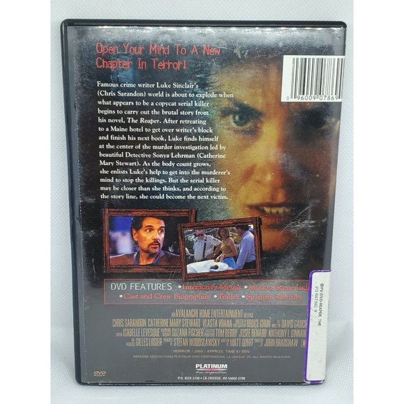 The Reaper (DVD, 2000) Action & Adventure Rated R Movie No Scratches Clean - Picture 4 of 8